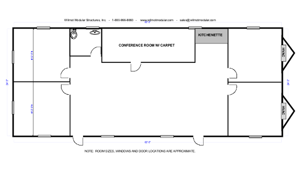 Custom Mobile Office Buildings - Floorplans